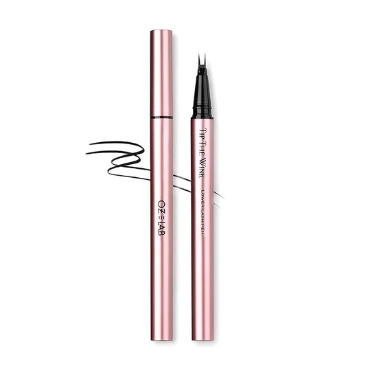 Oz Lab Beauty Tip The Wink Lower Lash Pen – Dual Ultra-Fine Tips, Waterproof Liquid Eyeliner and Brow Filler, Smudge-Proof, Quick-Drying, Black, 0.01 fl oz/0.4 ML