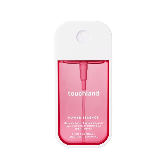 Touchland Hydrating Body & Hair Fragrance Mist, Lush Tropicale, 2 FL. OZ. Travel Size Body Spray | Hydrating, Travel Size