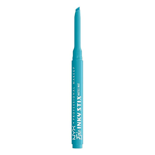 NYX PROFESSIONAL MAKEUP Epic Inky Stix Eyeliner, Mechanical Cream Gel Eyeliner, Waterproof Formula With Up To 24HR Wear - 07 Cyber Cyan (Matte Electric Blue)