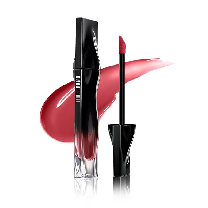 Stellar Dust Lip Stain 06 Nerose, Transfer-Proof &Smudge-Proof Lip Gloss, Rose Pink Tinted Glossy Finish, High-Pigment Vibrant Color, Hydrating Lightweight Long-Lasting Lip Makeup for Women