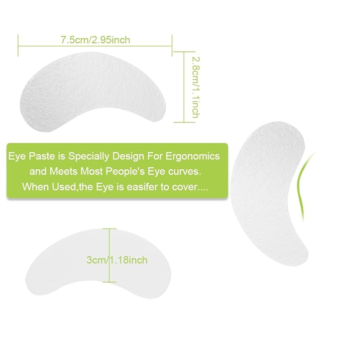 Qleng Eye Pads Lash Extensions Kit, 110 Pairs Hydrogel Patch Gel Pad Beauty Makeup Tool for Under Eyes Eyelash Extension