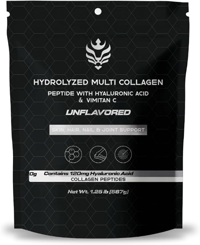 Benavidez Collagen Peptides – Unflavored | 20g Hydrolyzed Protein Powder with Hyaluronic Acid | Skin, Hair, Nails & Joint Support | Grass-Fed, Keto & Paleo Friendly | 1.25 lb (567g)