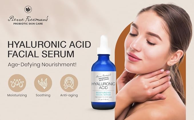 Pierre Freeman's Probiotic Skin Care Hyaluronic Acid Moisturizing Facial Serum (2 oz)