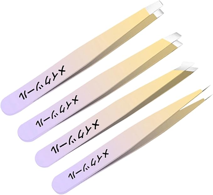 Tweezer Set Professional Stainless Steel Tweezers For Eyebrow Precisions For Facials Hair Splinters Ingrown Hair Removal Eyebrow Tweezers