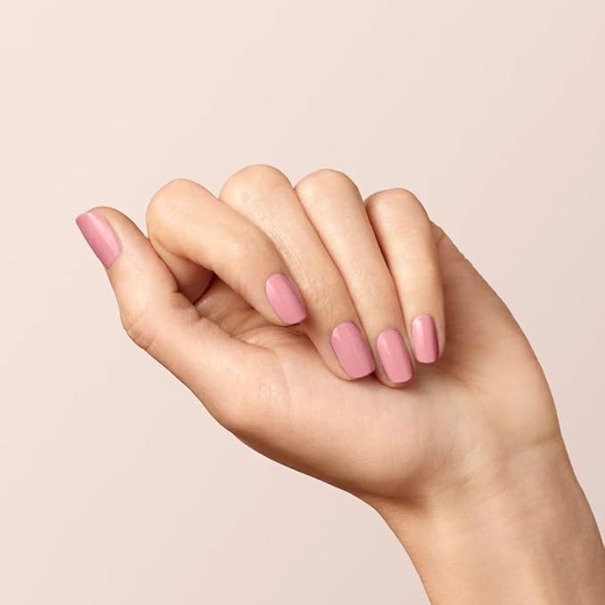 Manucurist Green Nail Polish Old Rose - Old Rose Nail Polish - 9-Free, Plant-Based and Vegan - Manicure - Made in France - 0.5 fl oz