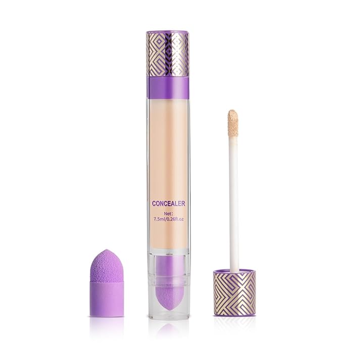 Concealer Makeup - Concealer Stick, Full Coverage with Creamy Finish Concealer Stick | Moisturizing Concealer Stick, Brighter Buildable Color Complexion Makeup Corrector for Men Women Adults