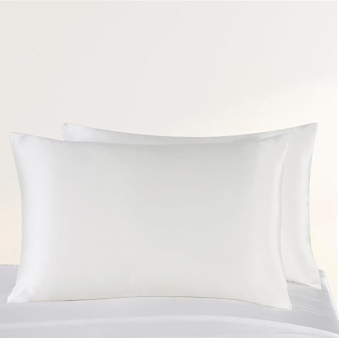 ZIMASILK Upgraded 100% Pure Natural Undyed Mulberry Silk Pillowcase for Hair and Skin Pillow Cases with Hidden Zipper, More Soft & Durable Grade 6A Silk, Gift Box 1Pc (Standard 20"x26", Ivory)