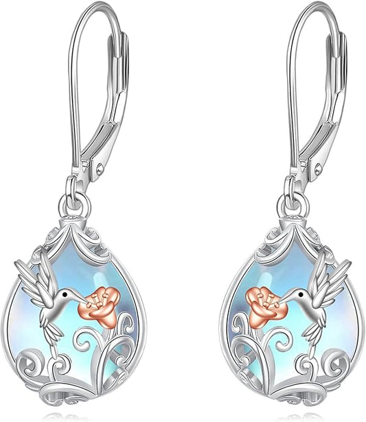 POPLYKE Celtic Filigree Teardrop Drop Dangle Earrings Sterling Silver Leverback Earrings Jewelry for Women