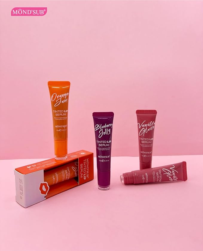 MOND'SUB Vanilla Glaze Tinted Lip Serum: Tinted Lip Balm & Lip Gloss for Women, Lip Oil-Infused Lip Balm Remedy