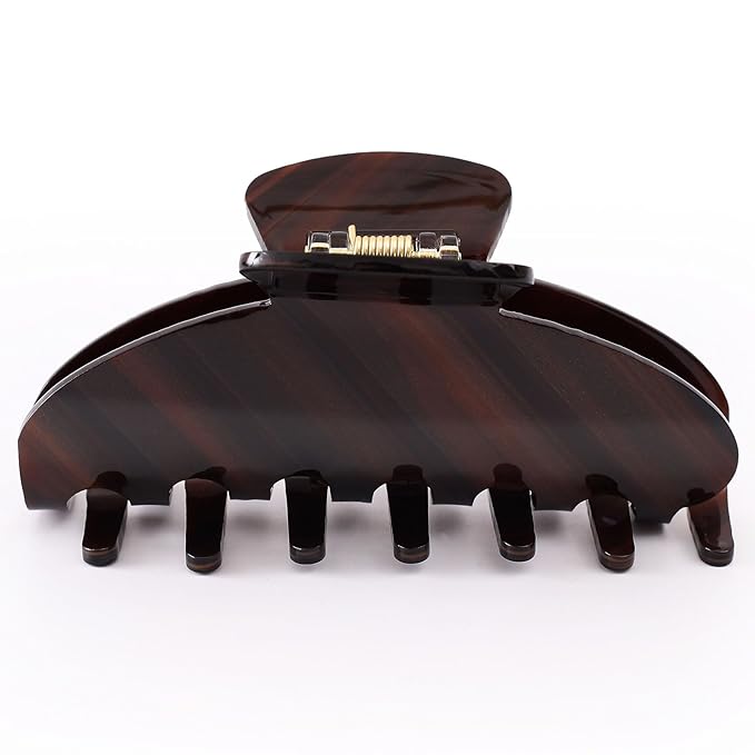 Big Hair Claw Clips for Thick Hair, Tortoise Shell Nonslip Large Acetate Hair Clips, Celluloid Butterfly Jaw Clips, Strong Hold for Women