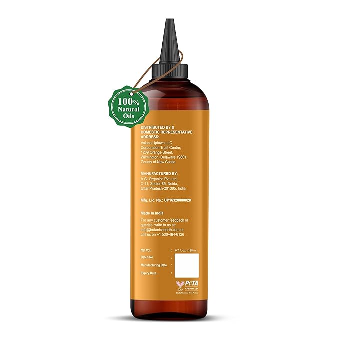 Botanic Hearth Hair Oil for Hair Growth & Hair Relaxer | Strengthening Dry, Frizzy, Damaged Hair & Scalp Treatment | Batana & Caffeine Hair Oil – 6.7 Fl Oz