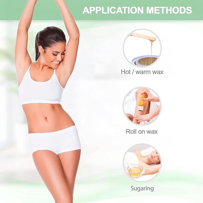 765 Professional Wax Strips for Waxing – Tear-Resistant Fabric Hair Removal Strips – 225 Large & 540 Small – Reusable for Warm Wax & Sugar Paste – Face, Body & Intimate Areas