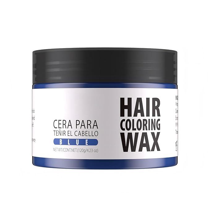 Gowwim Hair Wax Color, Temporary Hair Dye Color Wax Natural Hold & Non - Greasy for Women & Men 4.23 Oz Blue