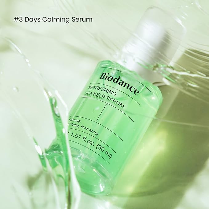 BIODANCE Refreshing Sea Kelp Serum, Oil & Sebum Control, Calming Serum for Oily & Combination Skin, Korean Skin Care, Gifts for Women | 1.01 fl.oz x 1 ea