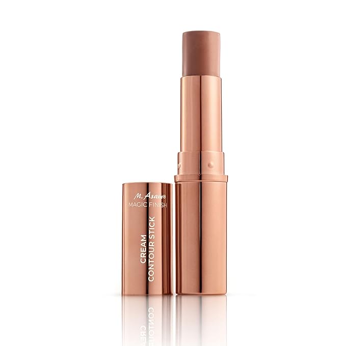 M. Asam MAGIC FINISH Cream Contour Stick light medium (0.28 Oz)- creamy contour stick for a defined face shape, creates optical shadows, bronzer stick with moisturizing hyaluronic acid, vegan