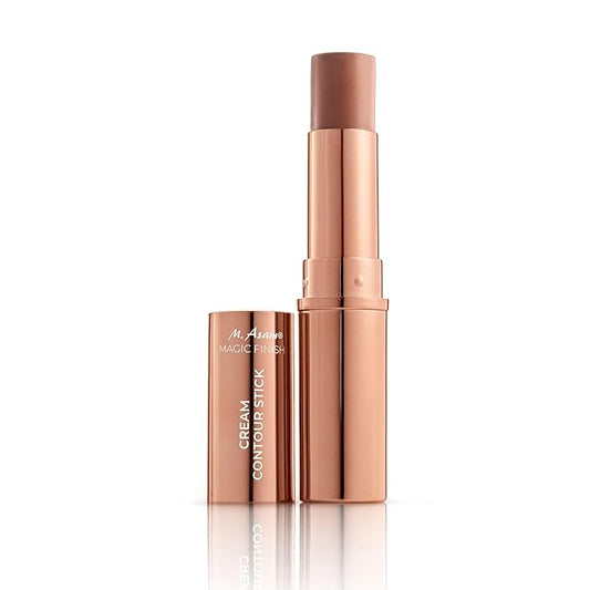 M. Asam MAGIC FINISH Cream Contour Stick light medium (0.28 Oz)- creamy contour stick for a defined face shape, creates optical shadows, bronzer stick with moisturizing hyaluronic acid, vegan