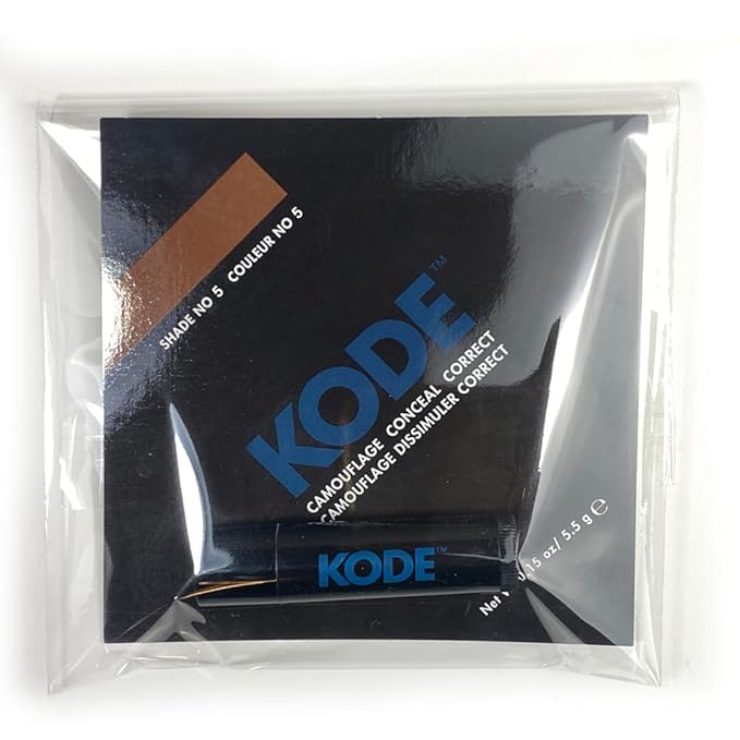 KODE Mens Concealer (Shade 5 of 6) Dark Circle Under Eye Cream Corrector, Multi-Use, Pimples, Scars, Rashes