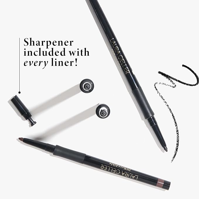 LAURA GELLER NEW YORK INKcredible Gel Eyeliner - Olive My Love - Waterproof Smudge-proof Eyeliner Pencil - Built in Sharpener