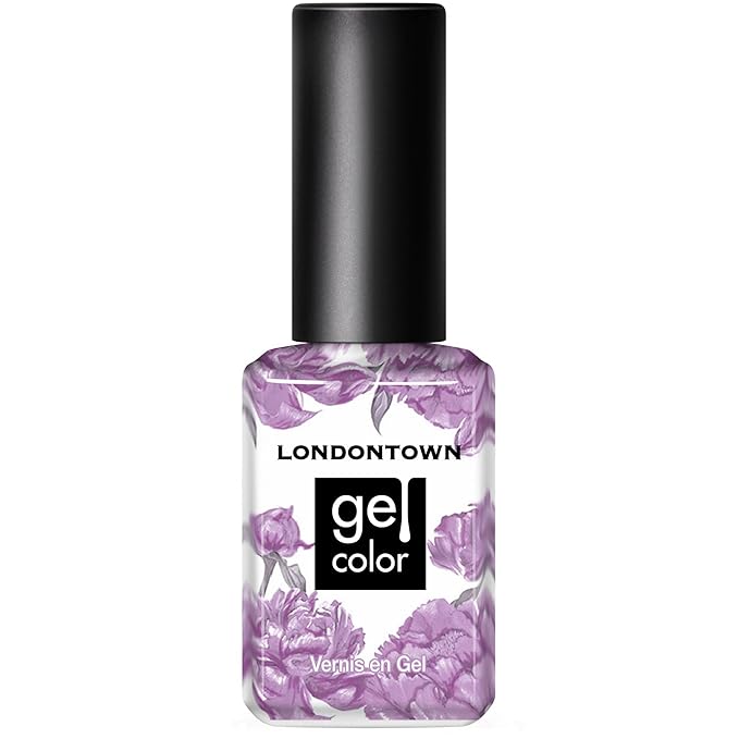 LONDONTOWN UV/LED Gel Nail Polish - Long Lasting, Chip Resistant High Shine Color - Glossy Lavender Purple, Road Trip, 12ml/.40fl oz