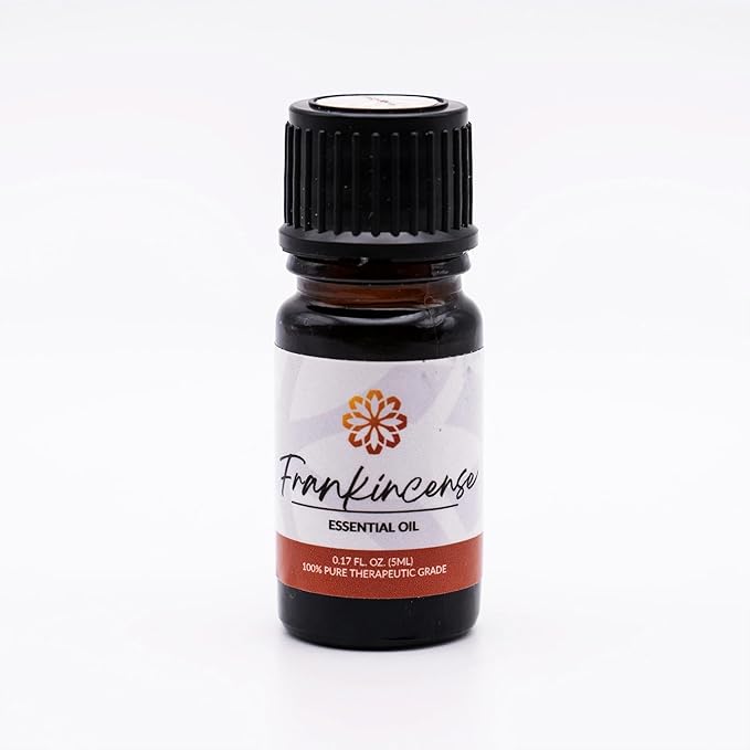 Essence Frankincense Essential Oil – 100% Pure & Therapeutic Grade – Perfect for Aromatherapy, Diffusers & Recharging Essence Nasal Diffuser Rings – Natural Stress & Mood Support (5mL)
