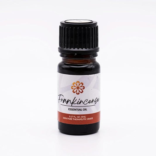 Essence Frankincense Essential Oil – 100% Pure & Therapeutic Grade – Perfect for Aromatherapy, Diffusers & Recharging Essence Nasal Diffuser Rings – Natural Stress & Mood Support (5mL)