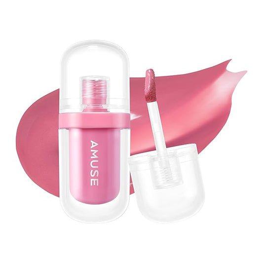 Amuse Seoul Jel-Fit Tint (06 Seoul GIrl) | Korean Jelly Lip Tint, Long-Lasting Lip Stain, Hydrating & Glossy, Hyaluronic Acid for Smooth Moisturized Lips, High Pigmentation, Vegan