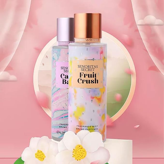 AYKHDS Perfume for Women, 4 Piece Body Mist Set with Fruity Scents, Long-Lasting Fragrance Spray for Skin & Hair, Travel Size Gift for Teen Girls