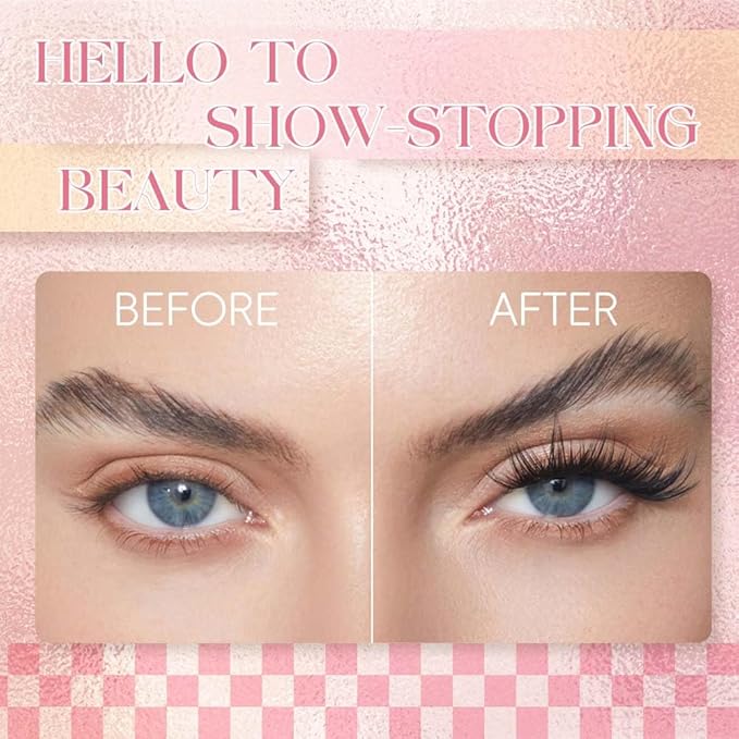 FADLASH Lash Bond and Seal 12ml Lash Cluster Glue for Eyelash Clusters Strong Hold Eyelash Glue Black Long Lasting at Home