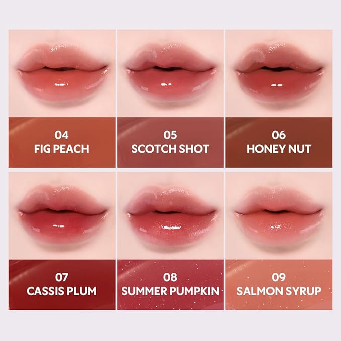 TIRTIR Waterism Tinted Lip Gloss #04 Fig Peach, 0.14 Fl Oz – Kiss Ready Lipgloss, 12H Long Lasting Non Sticky Natural Tinted Glow Korean Multiuse Cheek and Lip Tint for Women gift
