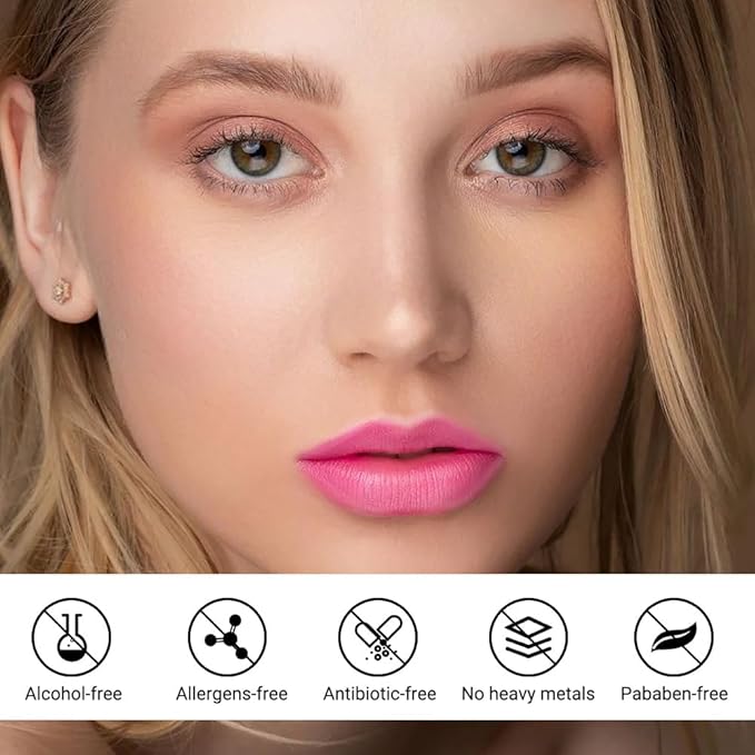 evpct Pinky Lip Stains Peel off, Peel off Lip Liner Tattoo Lip Stain Tint Marker Makeup, Long Lasting Waterproof 24 Hours Matte Finish Transfer-proof Pigmented Color Stay Lipsticks, 110 Dusty Rose