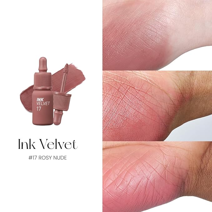 Peripera Ink the Velvet Lip Tint - High Pigment Color, Longwear, Weightless, Not Animal Tested, Gluten-Free, Paraben-Free (17 OLD)