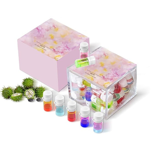 WestShiny 2 in 1 Hair Perfume Oil, 40PC Mini Hair Oil Set, Moisturize Dry Damaged Hair, Long Lasting Scented, Gift for Women