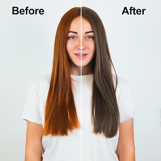 Agthyuve Hair Dye Shampoo 3 in 1, Light Brown Hair Dye 16.9 FL Oz, Hair Shampoo, Semi-Permanent Hair Color Shampoo, Lasts 30 Days (Light Brown)