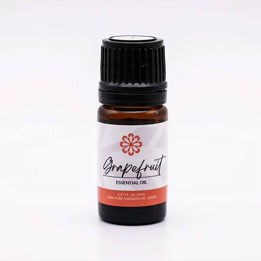 Essence Grapefruit Essential Oil – 100% Pure & Therapeutic Grade – Perfect for Aromatherapy, Diffusers & Recharging Essence Nasal Diffuser Rings – Natural Stress & Mood Support (5mL)