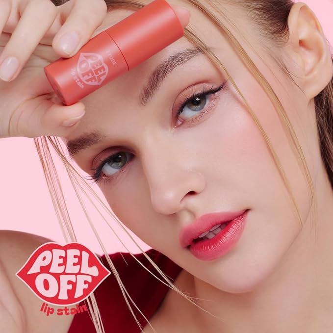 ETUDE Dear Darling Peel Off Lip Stain (Blood Wine) – Teen girl gifts, Hydrating Hydrogel Tint, Long Lasting & Waterproof, High Pigment, Easy Peel Off, All‑Day Color Lip Tattoo