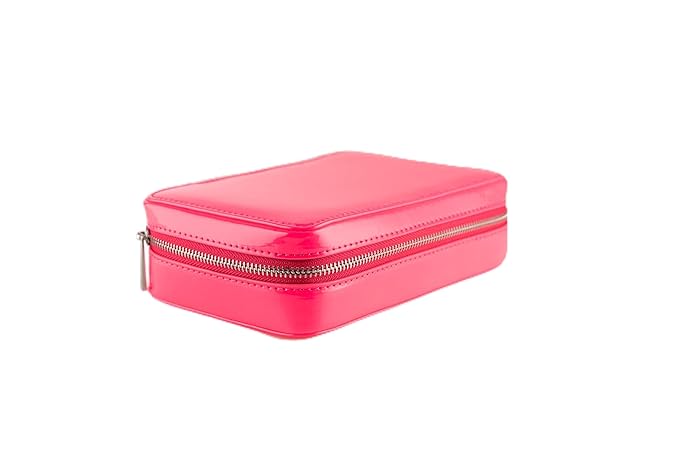 Woosh Beauty, Jetsetter Bundle in #5 Deep, Fold out Face Original, Essential Brush Set, Travel Case in Hot Pink