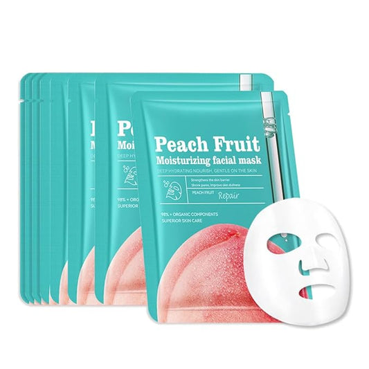 CAKAILA Face Sheet Mask Skincare,Hydrating Spa Face Mask For Sensitive Skin,Moisturize,Nourish for All Skin Types,Natural Skin Care Spa Face Mask for Women Men,Pack of 8