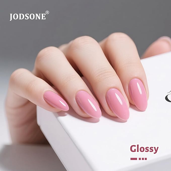 JODSONE Cherry Pink Gel Nail Polish 10ml Soak Off Rose Pink Nail Polish Long Lasting Salon Quality Dusty Roses Nail Art for Women, Low Odor Need U V Lamp Curing