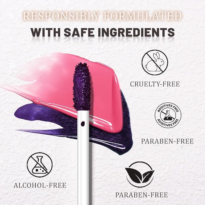 evpct Cool Rose Peel Off Lip Stain Tints with Tweezer, Matte Lipstick Lip Stain Gloss Long Lasting Waterproof for Women, Non-stick Cup Lipstick Peel Off High Pigmented 24 Hrs Original Lips Stains, 11