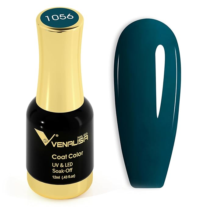 VENALISA Green Gel Nail Polish 1 Pcs 12ml Dark Green Color Gel Polish Soak Off UV Salon Manicure DIY at Home Nail Art For Girls Women