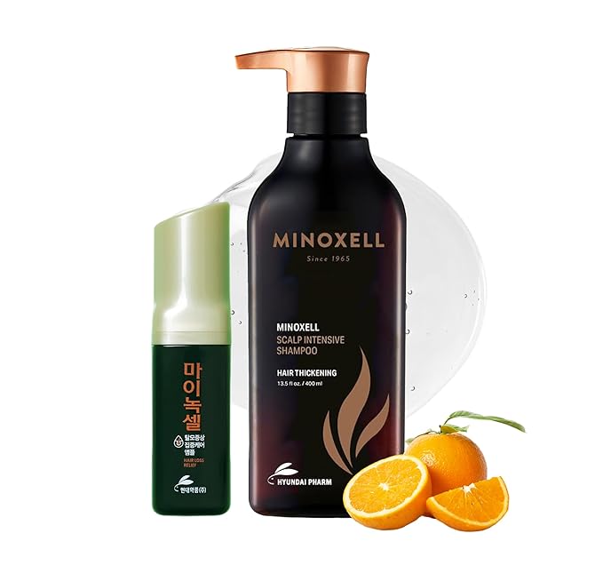 Korean Scalp Intensive Shampoo & Hair Growth Serum with Biotin | Korean Shampoo for Hair Loss, Hair Regrowth, Thinning Hair, Volume Boost & Damage Repair