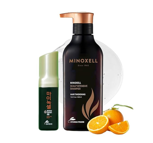 Korean Scalp Intensive Shampoo & Hair Growth Serum with Biotin | Korean Shampoo for Hair Loss, Hair Regrowth, Thinning Hair, Volume Boost & Damage Repair