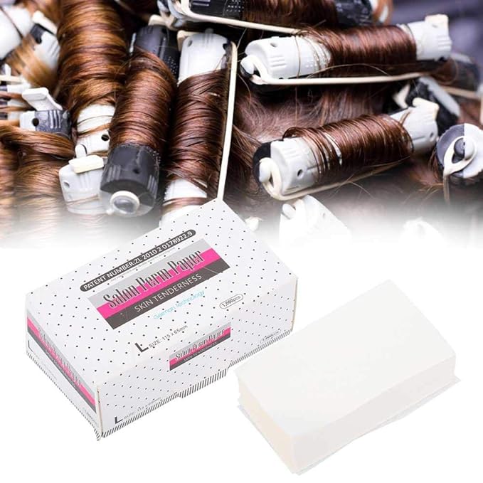 Breathable Permanent Hair Perming Kit - Perming Solution with Mesh Papers for Home Hair Perms