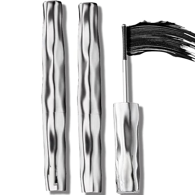Eyelash Primer,Tubular Eyelash Primer,Waterprooflong Curling Mascara, Natural and Non-Smudged, Hydrofix Fiber Mascara, Iron Wand Mascara, Waterproof Quick Drying, Smooth and Long-Lasting, Black (2)