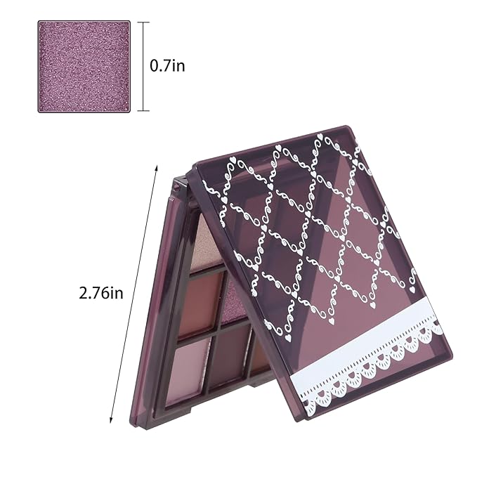 Boobeen 9 Colors Eyeshadow Palette - Matte and Shimmer Makeup, Highly Pigmented Creamy Eye Shadow Powder, Create a Neutral Eye Look, Long Wearing，Easy to Build Dramatic Glamour Looks