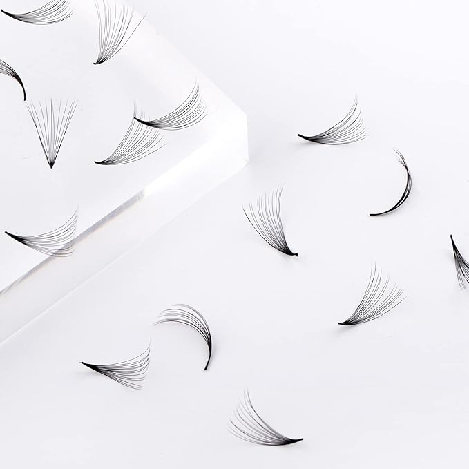 Lash Extension 1000pcs Mixed Premade Fans Eyelash Extensions D Curl Promades Eyelash Volume Lash Extensions Loose Fans Pre Made Volume Lashes Pointed Base (14D-0.05D, 9-16mm)