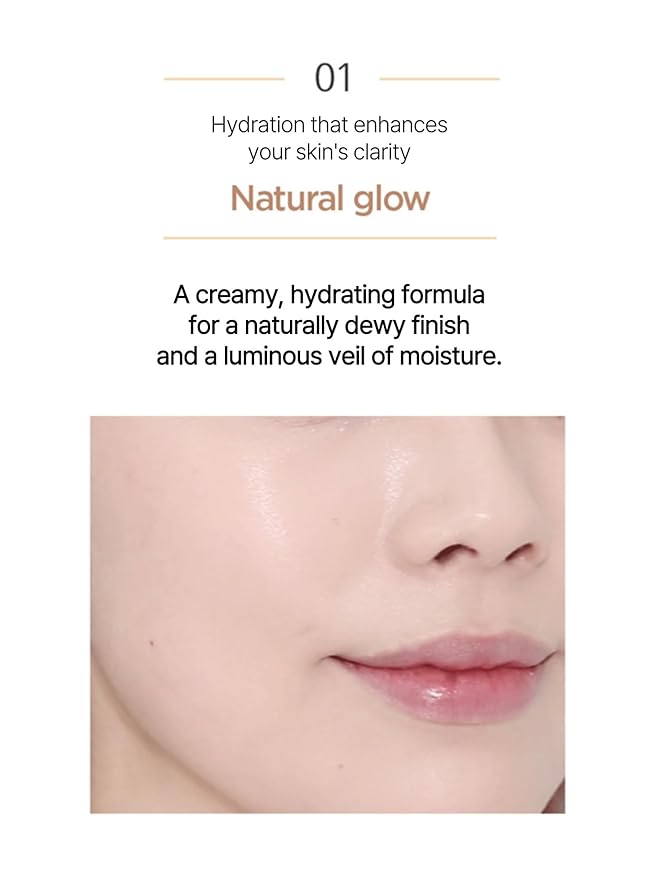 JUNG SAEM MOOL Essential Skin Nuder Cushion 19N N-Light 0.49 Fl Oz, No Refill, Natural Radiant Finish Cushion Foundation, Lightweight Hydrating Formula, Korean Foundation Makeup