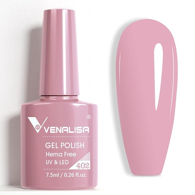 VENALISA Pink Gel Nail Polish 1 Pcs Nude Pink Color Gel Polish Soak Off UV Gel DIY at Home Manicure Salon Nail Art For Girls Women