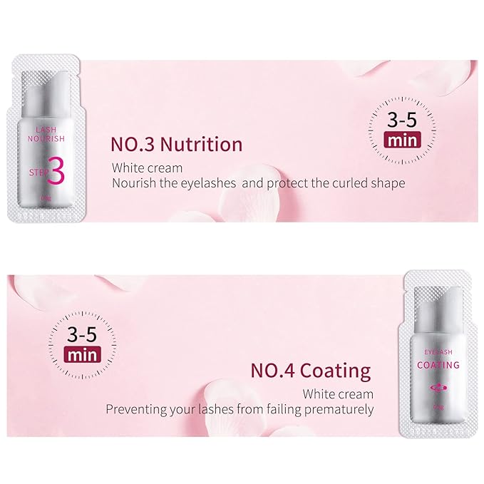 2025 Upgraded Fast Perm Lash Lift Kit Eyelash Perm Kit Perm&Setting Lotion (Quantity: 2×5 Packs)