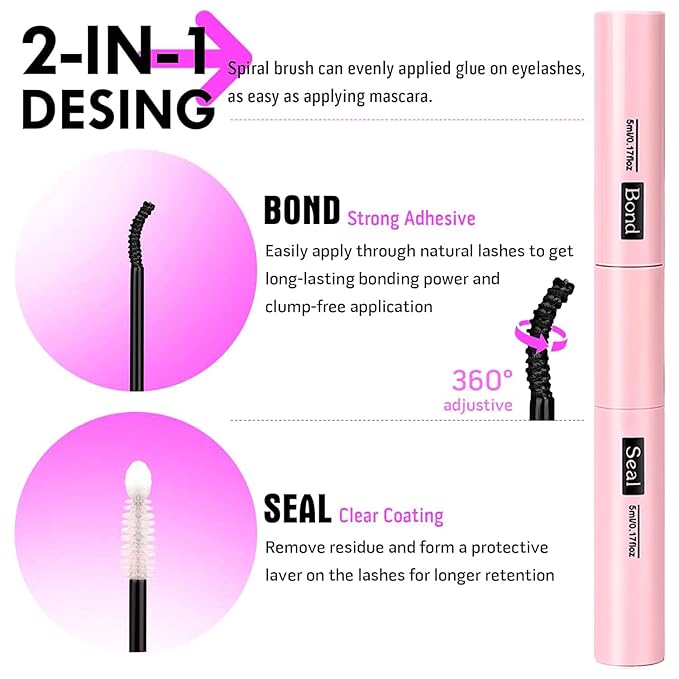 YIDUO Lashes Clusters Kit Bottom Lashes Clusters with Spikes Wispy Manga Volume Thick Individual Lash D Curly Cluster Eyelash 600pcs Cluster Eyelash Extensions with Lash Bond and Seal Tweezers Remover